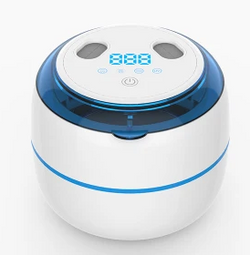 Ma boutique best ultrasonic UV dental cleaner with digital display and blue transparent lid